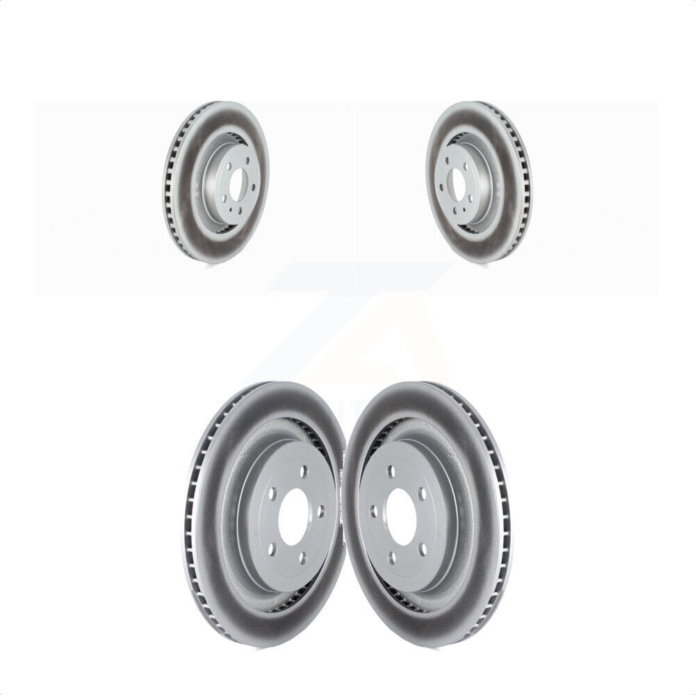 Front Rear Coated Disc Brake Rotors Kit For Ford Mustang KG-101546