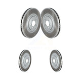 Front Rear Coated Disc Brake Rotors Kit For Jaguar XF XJ XFR-S XJR575 KG-101553