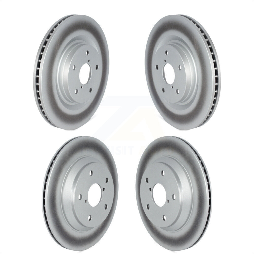 Front Rear Coated Disc Brake Rotors Kit For 2019-2021 Subaru Forester With 316mm Diameter Rotor KG-101555