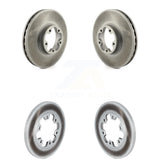 Front Rear Coated Disc Brake Rotors Kit For 2015-2019 Ford Transit-350 HD With 6 Lug Wheels KG-101561