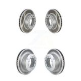 Front Rear Coated Disc Brake Rotors Kit For Ford F-450 Super Duty F-550 KG-101569