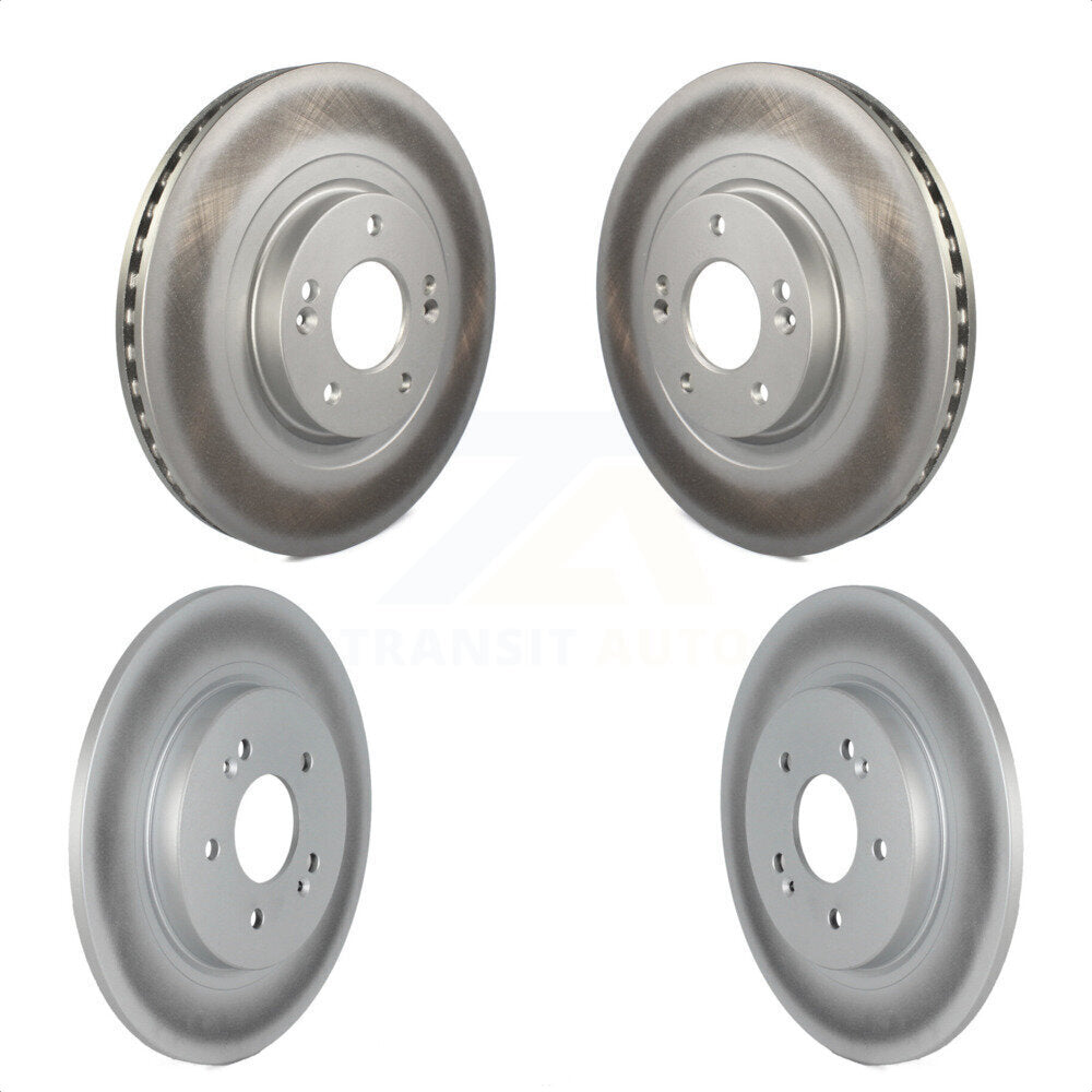 Front Rear Coated Disc Brake Rotors Kit For 2019-2020 Hyundai Santa Fe KG-101571