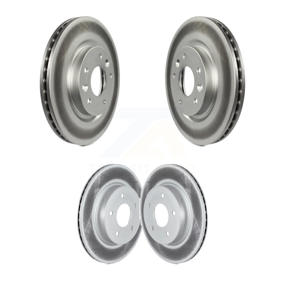 Front Rear Coated Disc Brake Rotors Kit For Nissan Rogue Sport LEAF Qashqai KG-101573