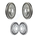 Front Rear Coated Disc Brake Rotors Kit For Nissan Rogue Sport LEAF Qashqai KG-101573