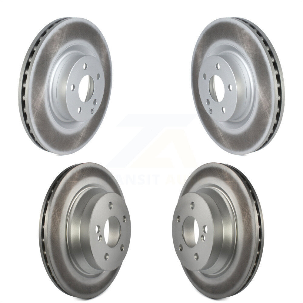 Front Rear Coated Disc Brake Rotors Kit For Mercedes-Benz E400 With 344mm Diameter Rotor KG-101577