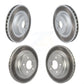 Front Rear Coated Disc Brake Rotors Kit For 2010-2011 Mercedes-Benz E550 With 300mm Diameter Rotor KG-101586