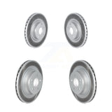 Front Rear Coated Disc Brake Rotors Kit For 2010-2011 Mercedes-Benz E550 With 320mm Diameter Rotor KG-101587