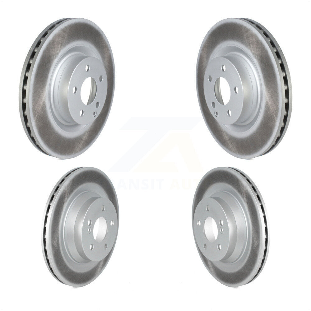 Front Rear Coated Disc Brake Rotors Kit For 2010-2011 Mercedes-Benz E550 With 320mm Diameter Rotor KG-101588