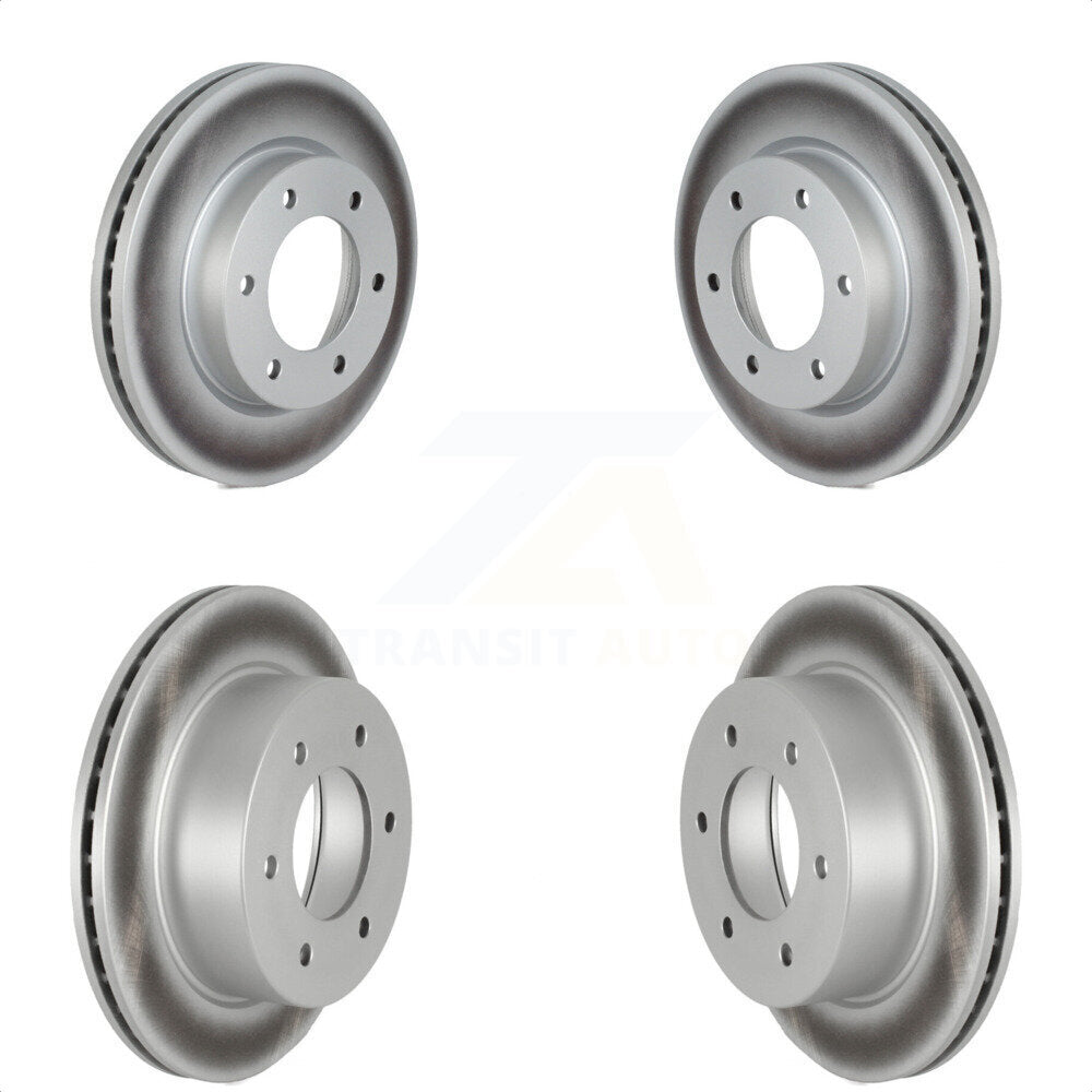 Front Rear Coated Disc Brake Rotors Kit For Ford Ranger Bronco KG-101590