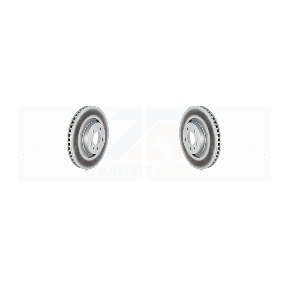 Front Coated Disc Brake Rotors Pair For Ford Mustang KG-101594