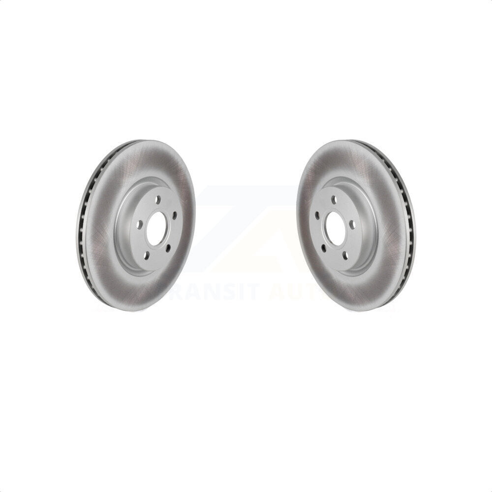 Front Coated Disc Brake Rotors Pair For Ford Transit Connect KG-101605