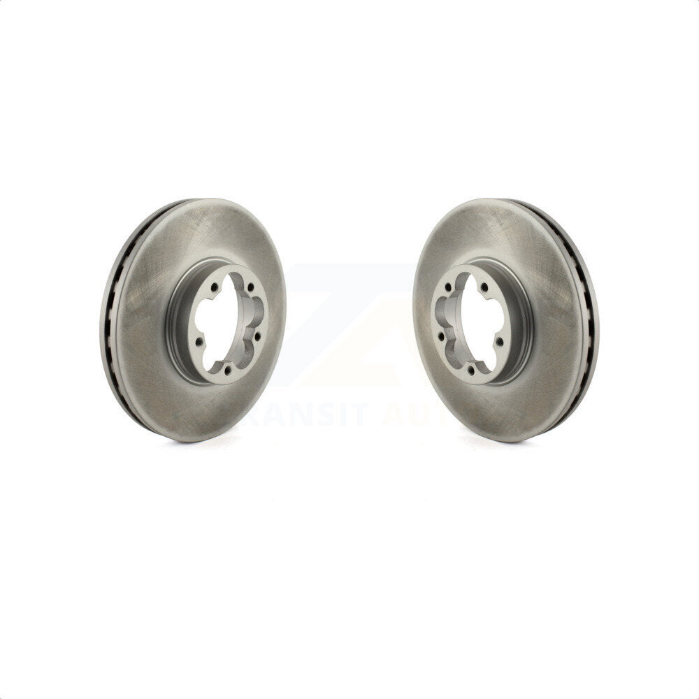 Front Coated Disc Brake Rotors Pair For Ford Transit-350 HD KG-101607