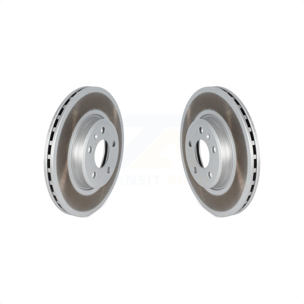 Front Coated Disc Brake Rotors Pair For Audi A4 Quattro A5 Sportback KG-101608