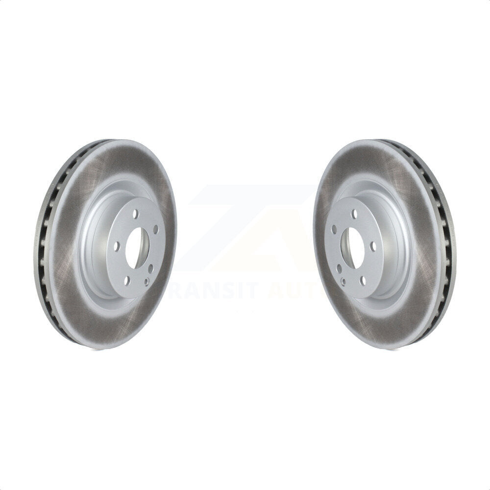 Front Coated Disc Brake Rotors Pair For Mercedes-Benz C250 E400 E550 KG-101620