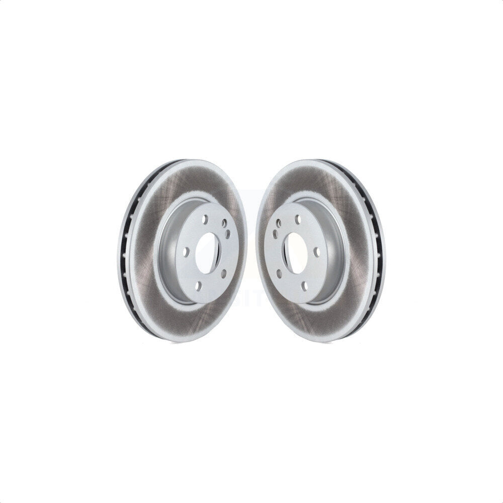 Front Coated Disc Brake Rotors Pair For 2016-2021 Mercedes-Benz Metris KG-101630