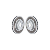 Front Coated Disc Brake Rotors Pair For 2016-2021 Mercedes-Benz Metris KG-101630