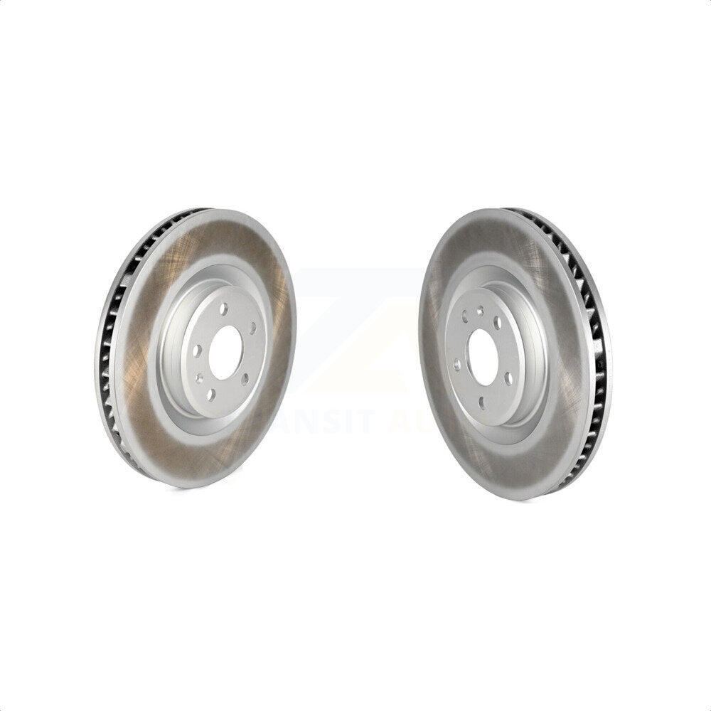 Front Coated Disc Brake Rotors Kit For 2015-2018 Porsche Macan S Without Ceramic Composite Brakes KG-101632