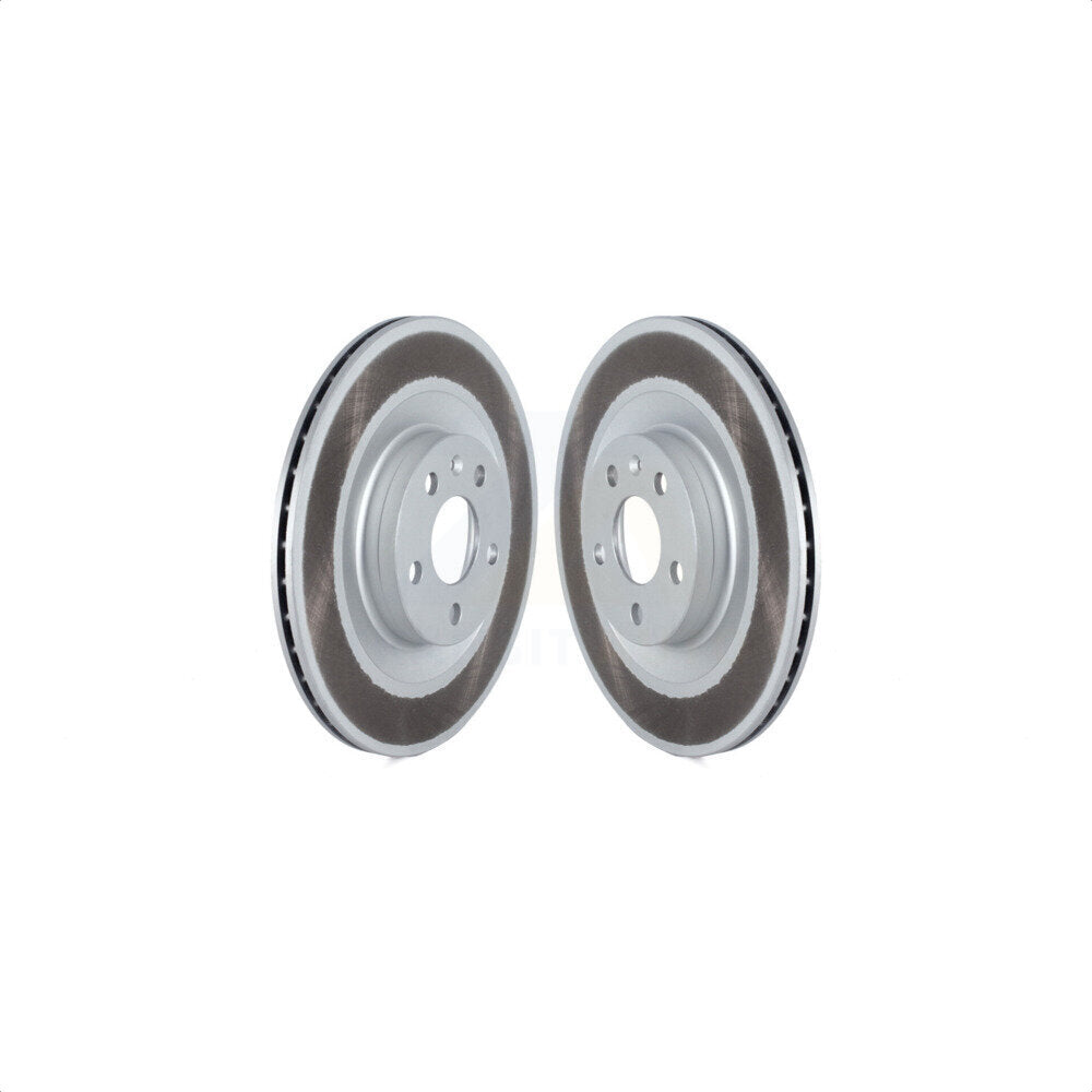 Rear Coated Disc Brake Rotors Pair For Volvo XC90 XC60 S90 S60 V90 Cross Country V60 KG-101645