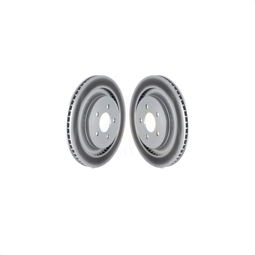 Rear Coated Disc Brake Rotors Pair For Ford Mustang KG-101649