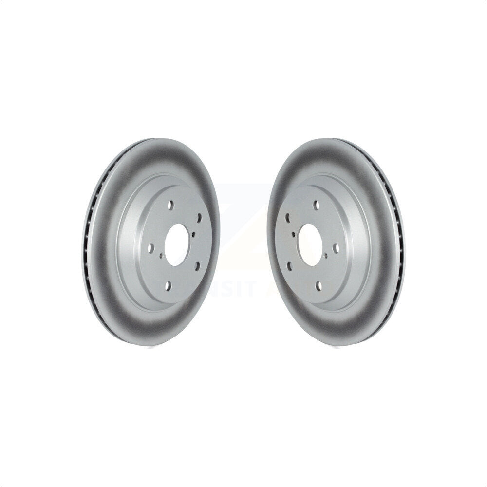 Rear Coated Disc Brake Rotors Pair For Subaru Forester KG-101657