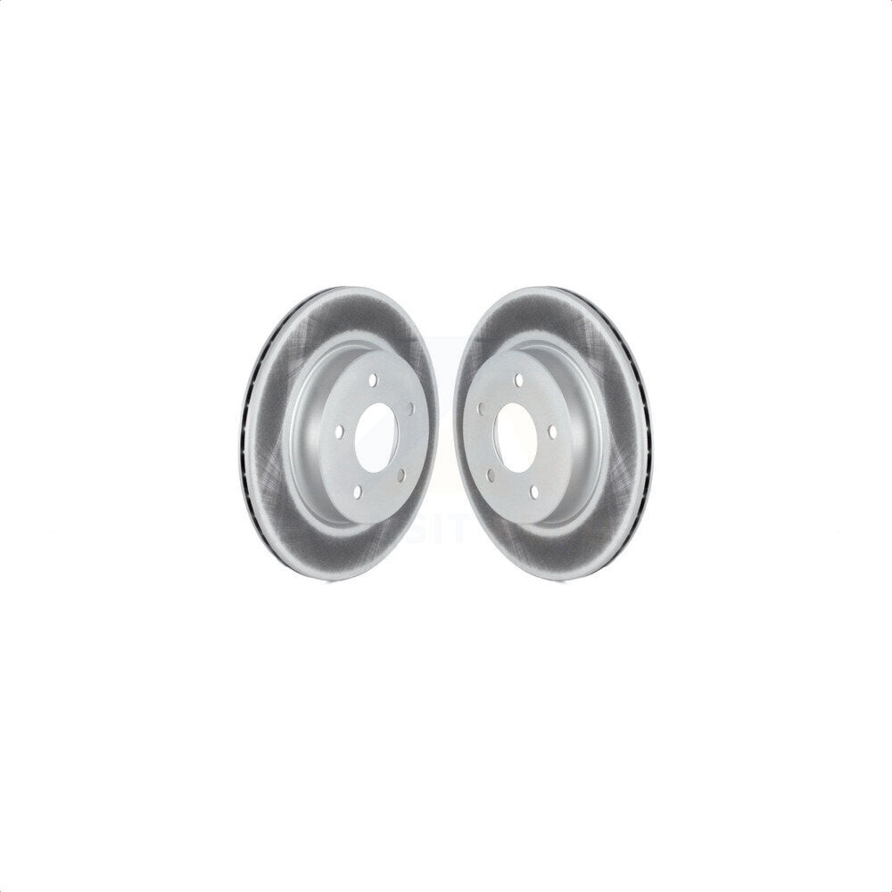 Rear Coated Disc Brake Rotors Pair For Nissan Rogue Sport LEAF Qashqai KG-101665
