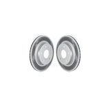 Rear Coated Disc Brake Rotors Pair For Nissan Rogue Sport LEAF Qashqai KG-101665