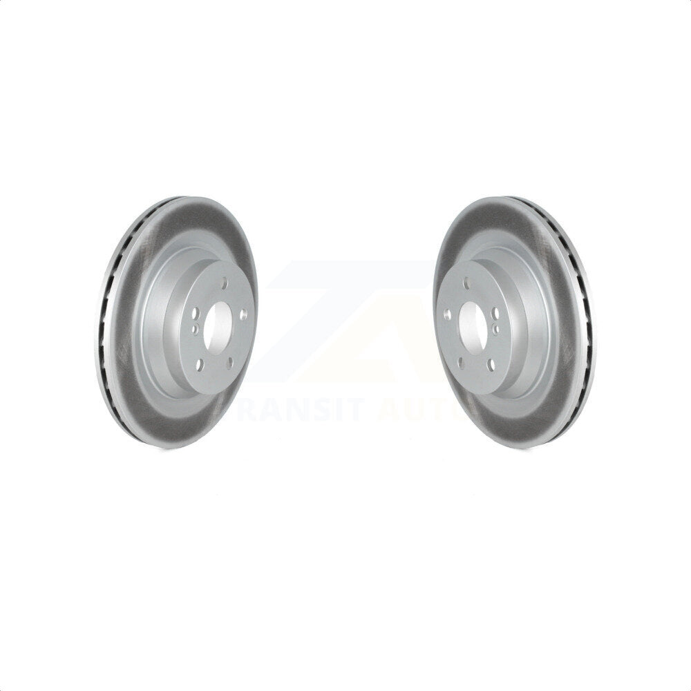 Rear Coated Disc Brake Rotors Pair For Mercedes-Benz CLS550 E550 KG-101666