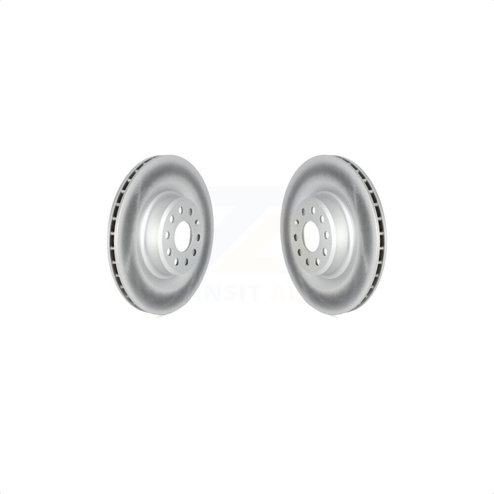 Rear Coated Disc Brake Rotors Pair For Tesla S X KG-101668