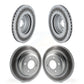 Front Rear Coated Disc Brake Rotors Kit For 2012-2013 BMW 335i Convertible Coupe With Blue Painted Calipers KG-101674