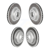 Front Rear Coated Disc Brake Rotors Kit For BMW 328i xDrive 330i 428i Gran Coupe With Blue Painted Calipers KG-101680