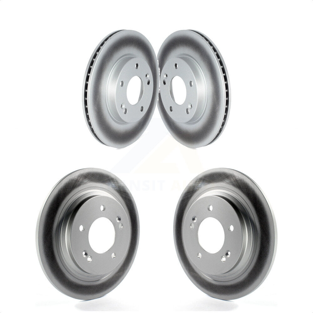 Front Rear Coated Disc Brake Rotors Kit For Kia Niro Hyundai Ioniq KG-101686