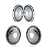 Front Rear Coated Disc Brake Rotors Kit For Kia Niro Hyundai Ioniq KG-101686