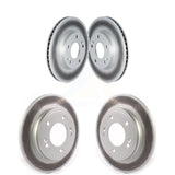Front Rear Coated Disc Brake Rotors Kit For Kia Niro Hyundai Ioniq KG-101687