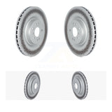 Front Rear Coated Disc Brake Rotors Kit For 2016-2017 Mercedes-Benz GLE400 With AMG Package KG-101692