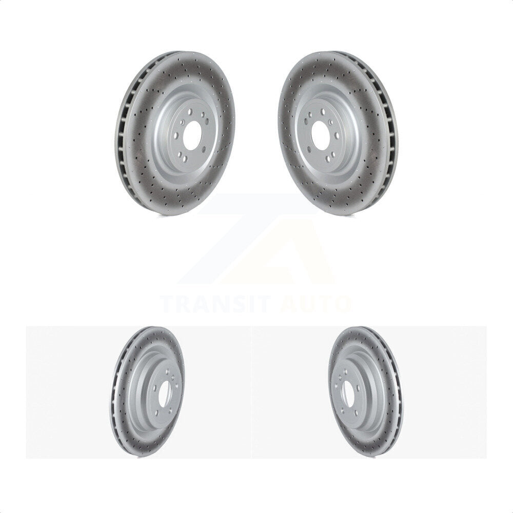 Front Rear Coated Disc Brake Rotors Kit For Mercedes-Benz GLE43 AMG GLE450 GLE400 ML550 GLE550e KG-101696