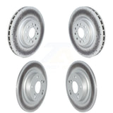 Front Rear Coated Disc Brake Rotors Kit For 2017-2020 Honda Civic Type R KG-101699