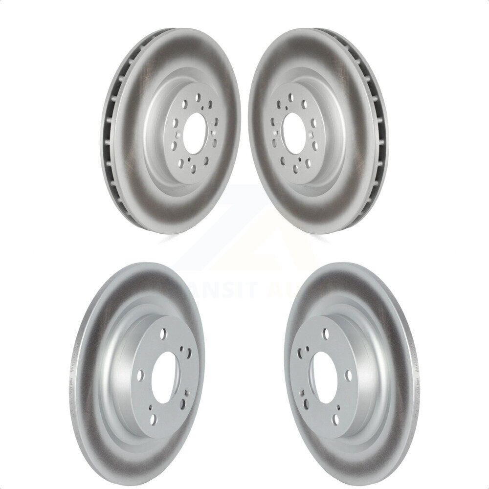 Front Rear Coated Disc Brake Rotors Kit For 2017-2020 Honda Civic Type R KG-101700
