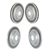Front Rear Coated Disc Brake Rotors Kit For 2017-2020 Honda Civic Type R KG-101700