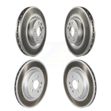 Front Rear Coated Disc Brake Rotors Kit For 2018-2019 Land Rover Discovery Sport With Vented KG-101701