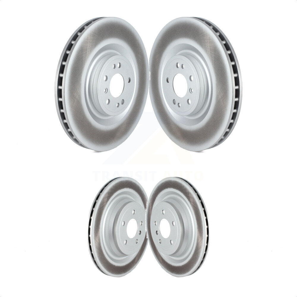 Front Rear Coated Disc Brake Rotors Kit For Mercedes-Benz GLS450 GL450 GLS550 GL350 GL550 ML250 ML63 AMG KG-101704