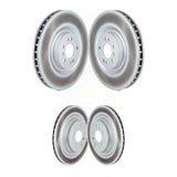Front Rear Coated Disc Brake Rotors Kit For Mercedes-Benz GLS450 GL450 GLS550 GL350 GL550 ML250 ML63 AMG KG-101704