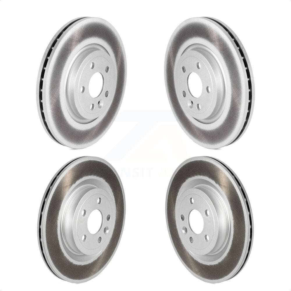 Front Rear Coated Disc Brake Rotors Kit For Jaguar F-Pace Land Rover Range Velar KG-101706