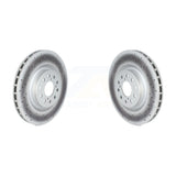 Front Coated Disc Brake Rotors Pair For 2017-2020 Honda Civic Type R KG-101710