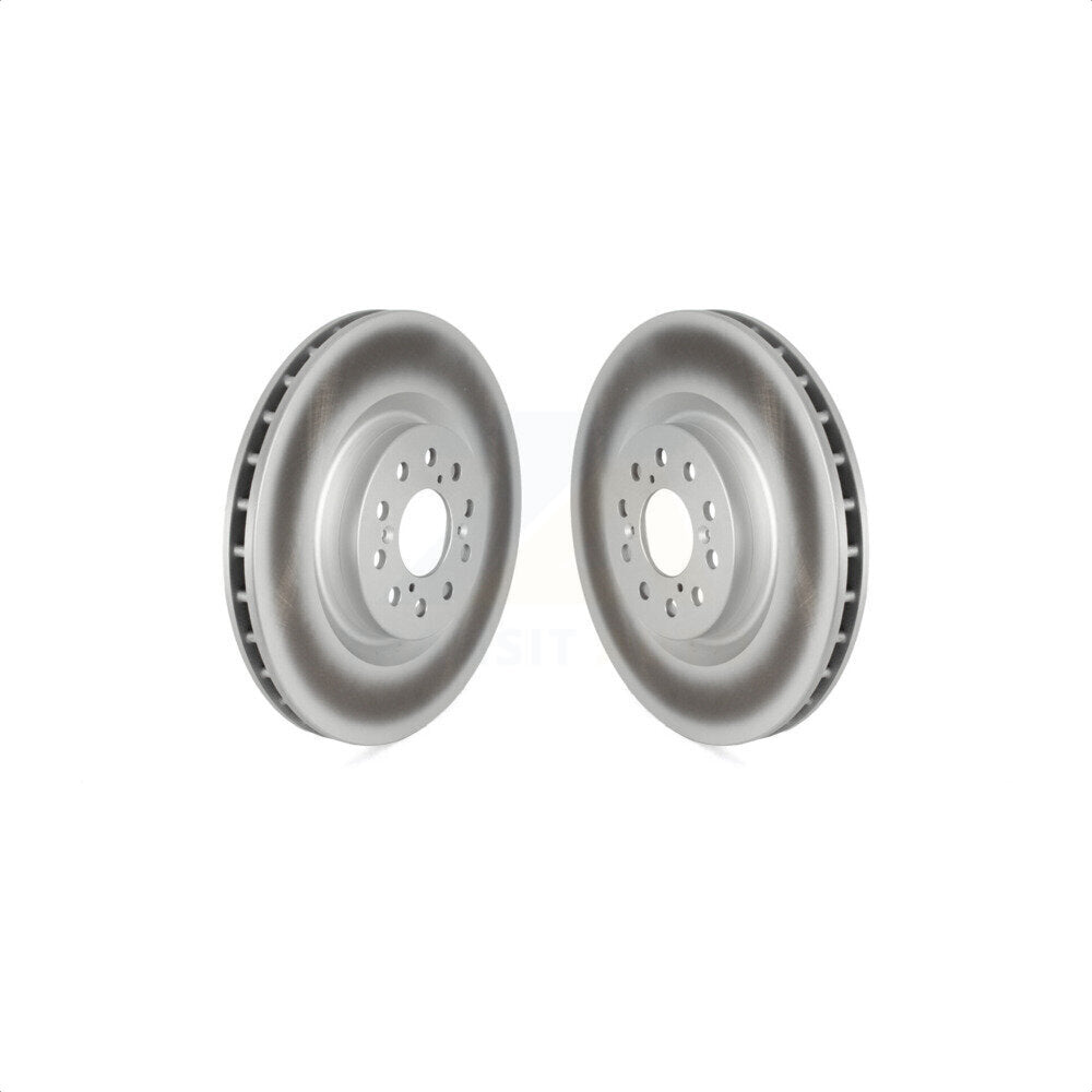 Front Coated Disc Brake Rotors Pair For 2017-2020 Honda Civic Type R KG-101711