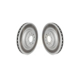 Front Coated Disc Brake Rotors Pair For 2017-2020 Honda Civic Type R KG-101711