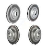 Front Rear Coated Disc Brake Rotors And Hub Assembly Kit For BMW 528i 535i KG-101723