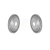 Rear Coated Disc Brake Rotors Pair For 2017-2022 Tesla 3 With Gray Painted Calipers KG-101730