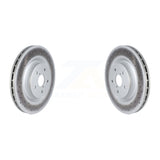 Front Coated Disc Brake Rotors Pair For 2018-2020 Subaru WRX STI KG-101733