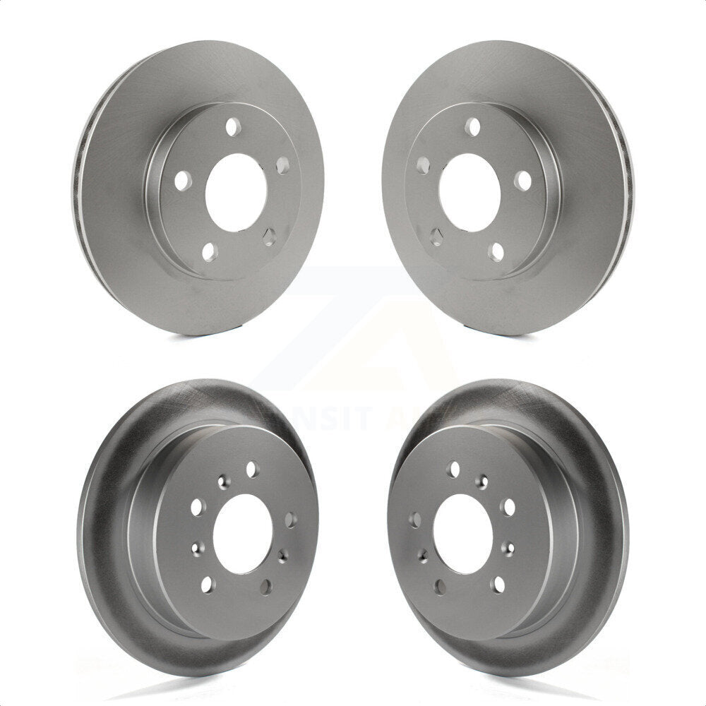 Front Rear Coated Disc Brake Rotors Kit For Pontiac Grand Am Oldsmobile Alero KG-101734