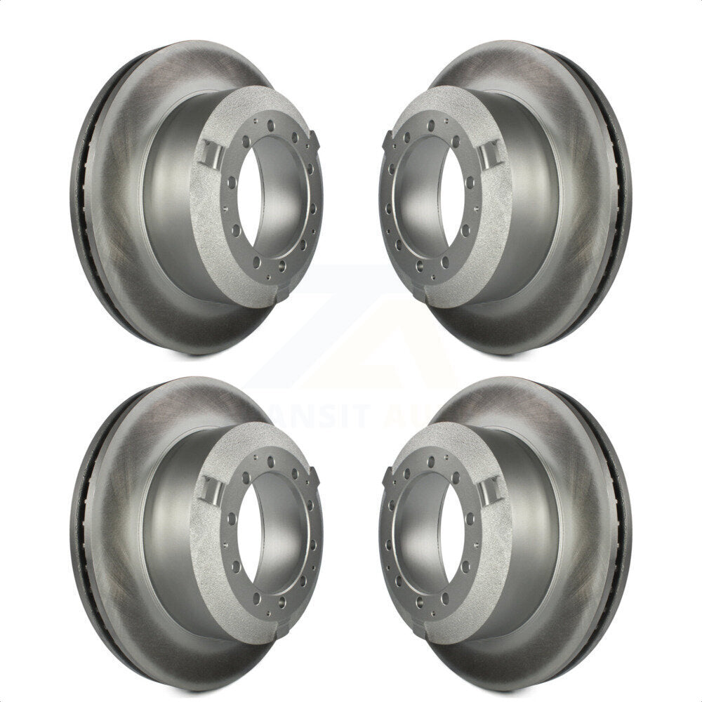 Front Rear Coated Disc Brake Rotors Kit For International IC Corporation TerraStar AE School Bus AC Commercial KG-101747